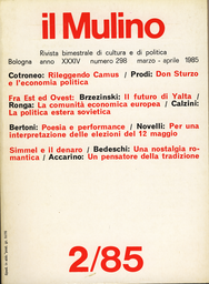 Copertina del fascicolo dell'articolo Rileggendo Camus: 'L'homme revolté' e i nostri anni di piombo