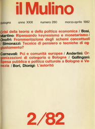Copertina del fascicolo dell'articolo Il tempo e il denaro: spesa pubblica e politica culturale a Bologna e Venezia