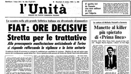 Copertina della news 14 ottobre 1980:<br>la marcia dei quarantamila